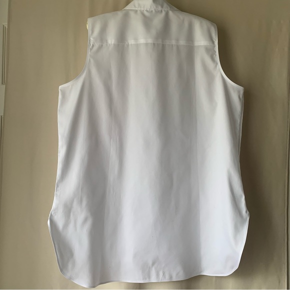 Calvin Klein White Sleeveless Blouse - Picture 2 of 7